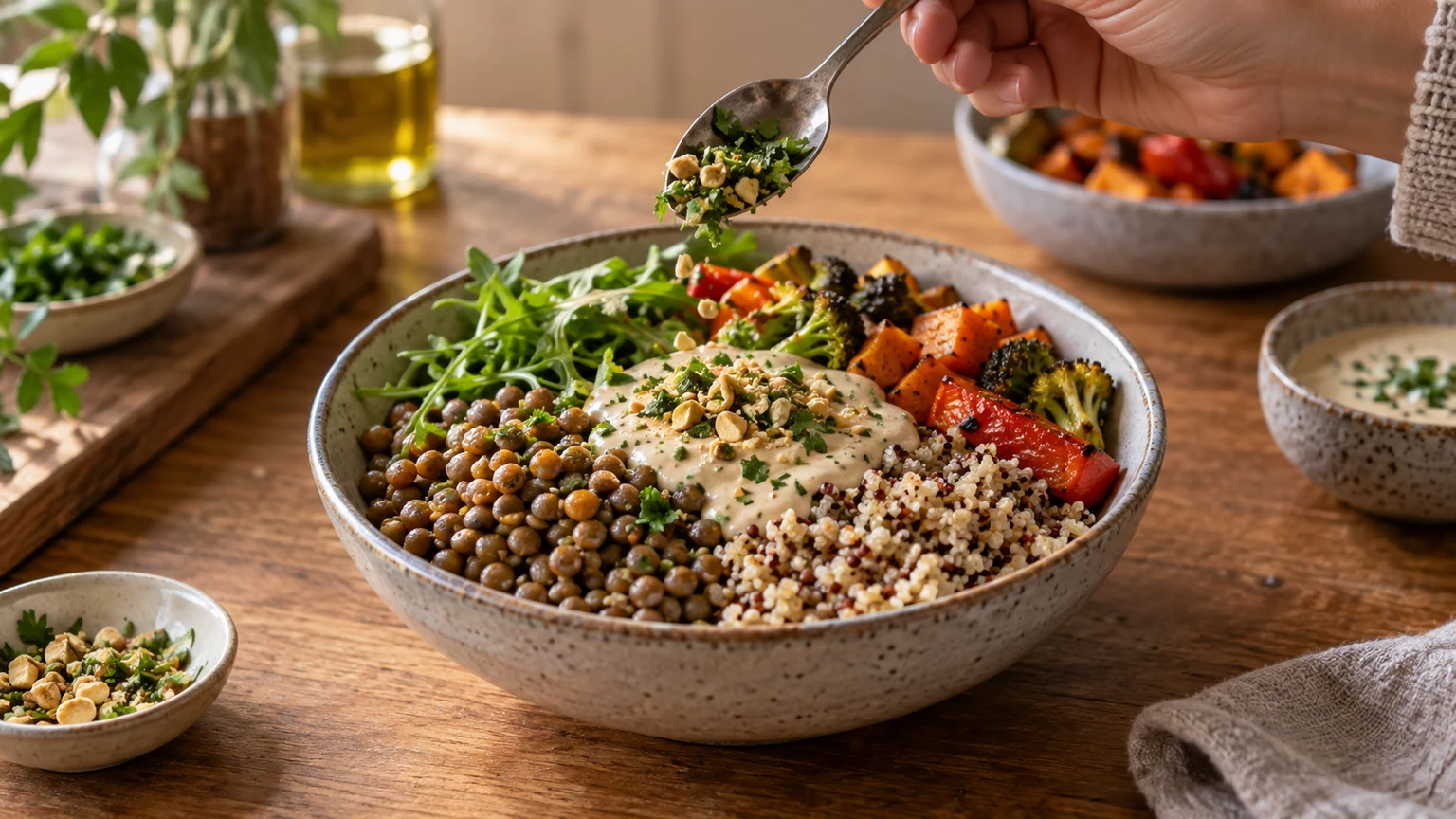 Photo éditoriale pour Cuisine végétarienne pour débutant : recettes faciles et astuces pratiques
