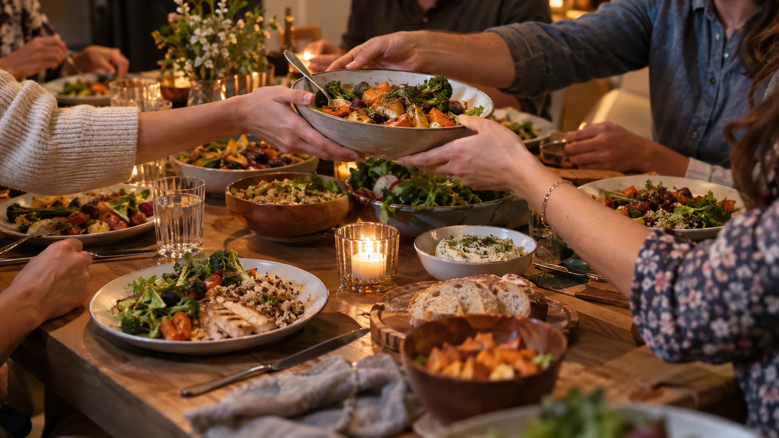 Photo éditoriale pour Nutrition et cuisine familiale : préparer des repas sains pour tous